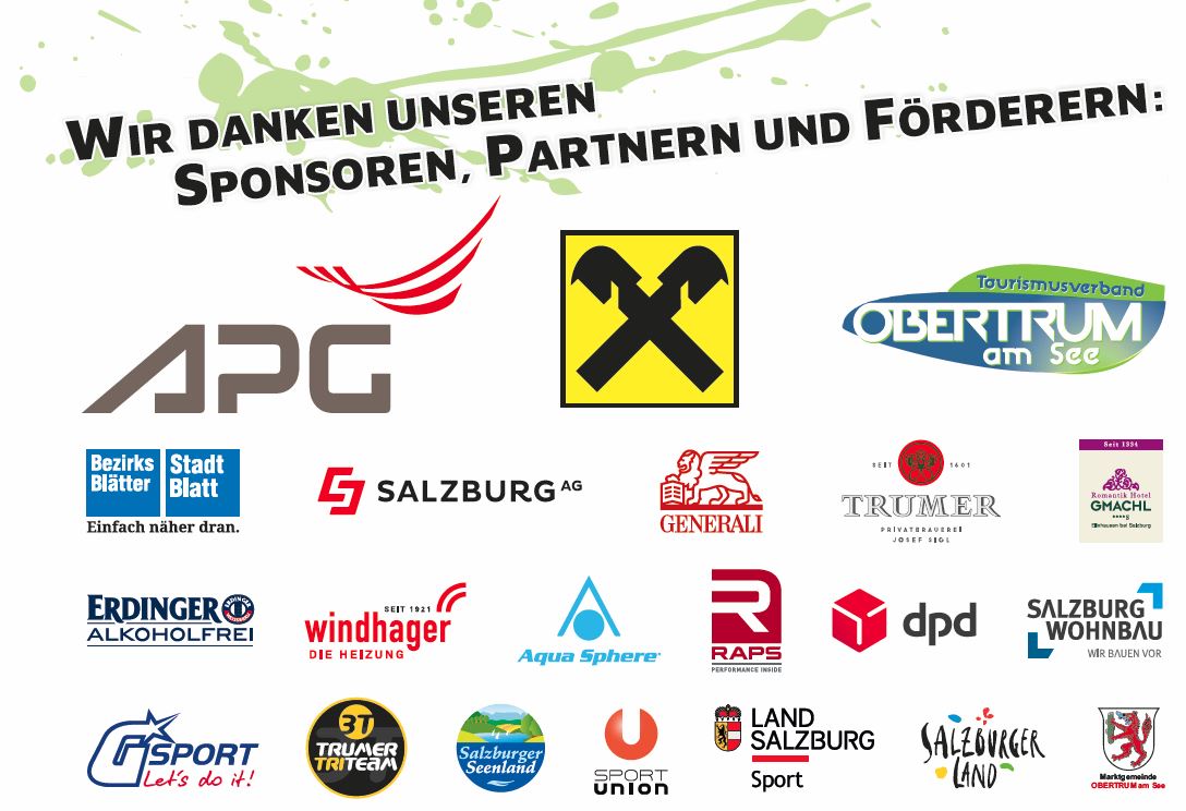 Sponsoren des Trumer Triathlon 2018