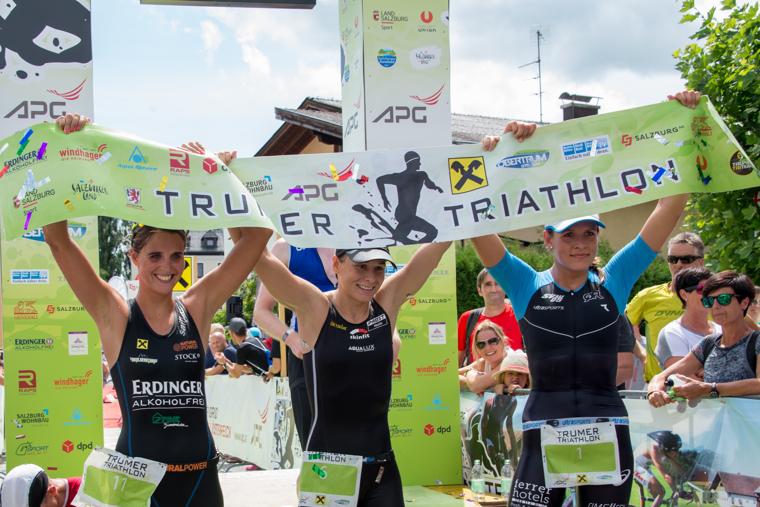 Das schnelle Podium mit Dornauer (2), Slavinec (1) und Zimmermann (3)